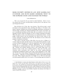 book excerpt: sisters in law: how sandra day o