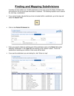 Finding and Mapping Subdivisions