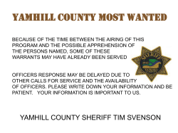 YAMHILL COUNTY MOST WANTED