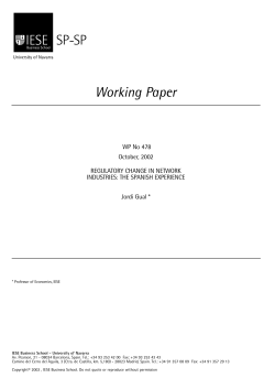SP-SP Working Paper - IESE Business School