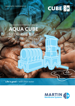 AQUA CUBE for drinking water