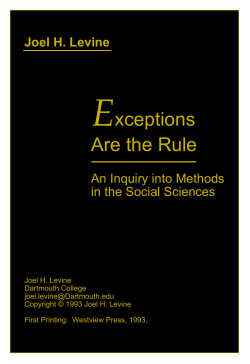 Exceptions Are the Rule