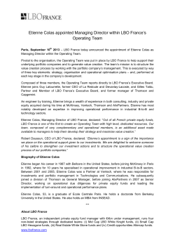 Read the Press release
