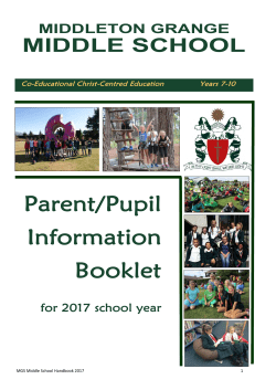 MIDDLE SCHOOL - Middleton Grange School