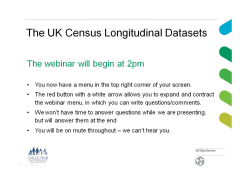 The UK Census Longitudinal datasets