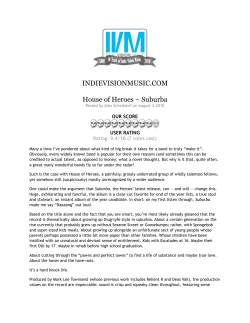 INDIEVISIONMUSIC.COM House of Heroes &ndash; Suburba