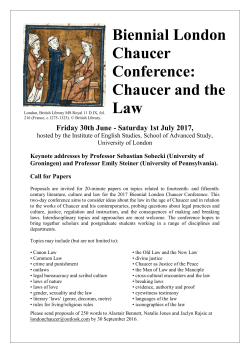 Biennial London Chaucer Conference