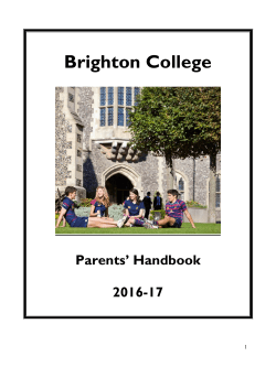 Parent Handbook 2016-17