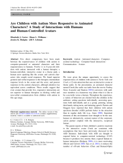 Are Children with Autism More Responsive to Animated Characters