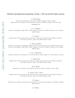 Orbital and physical properties of the $\ sigma $ Ori Aa, Ab, B triple