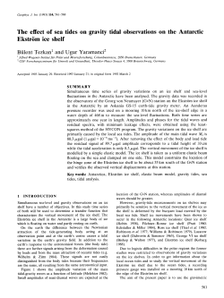 The effect of sea tides on gravity tidal observations on the Antarctic