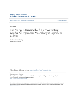 The Avengers Disassembled: Deconstructing Gender