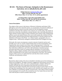 hi 101 syllabus 2016