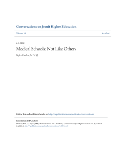 Medical Schools: Not Like Others - e