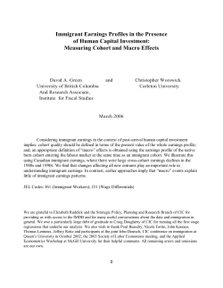 Immigrant Earnings Profiles in the Presence of Human Capital