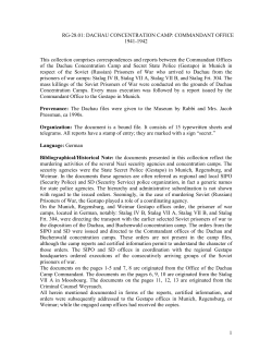 1 RG-28.01: DACHAU CONCENTRATION CAMP: COMMANDANT