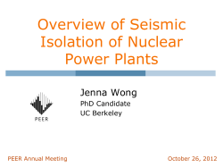 Overview of Seismic Isolation of Nuclear Power Plants