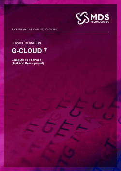 Compute as a Service -Test and Development
