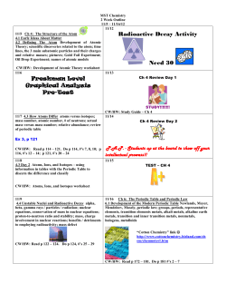Advanced Chemistry