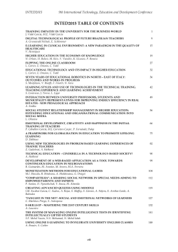 inted2015 table of contents