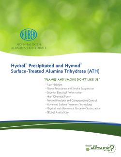 Hydral&reg; Precipitated and Hymod&reg; Surface