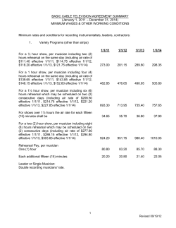 Basic Cable Scale Summary