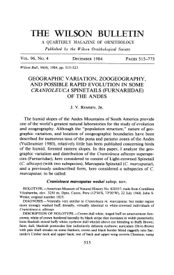 geographic variation, zoogeography, and possible rapid evolution in