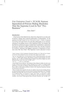 Free Enterprise Fund v. PCAOB