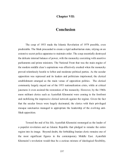 Toward the end of his life, Ayatollah Khomeini reemerged as the