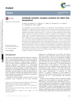 Antibody mimetic receptor proteins for label