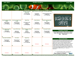 School Menus MF - Hamilton Academy