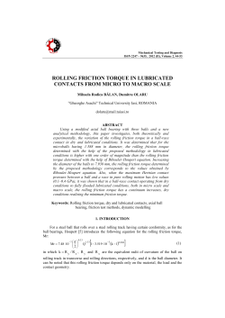 rolling friction torque in lubricated contacts from micro to macro scale
