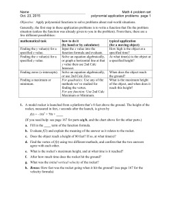 Name Math 4 problem set Oct. 23, 2015 polynomial application