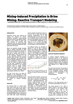 Mixing-Induced Precipitation in Brine Mining: Reactive Transport