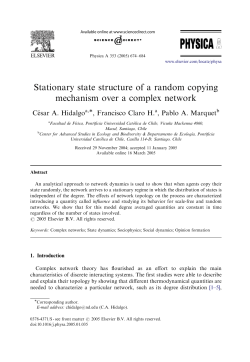 Stationary state structure of a random copying