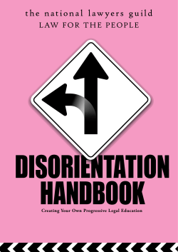 Disorientation Manual - National Lawyers Guild