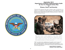2013 DoD Implementation Guide for the U S National Action