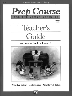 Prep Course, Level B Teacher`s Guide