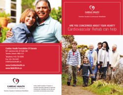 Cardiovascular Rehab can help - Cardiac Health Foundation Of