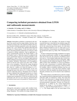 Comparing turbulent parameters obtained from LITOS and