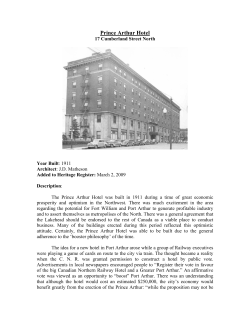 Prince Arthur Hotel - 17 Cumberland Street North