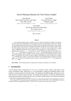 Secret Sharing Schemes for Very Dense Graphs