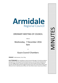 7 December 2016 - Armidale Regional Council