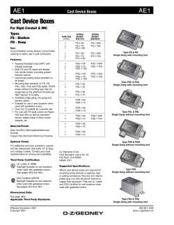 O-Z Gedney Cast Boxes