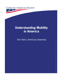 Understanding Mobility in America