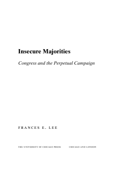 Insecure Majorities: Congress and the Perpetual Campaign