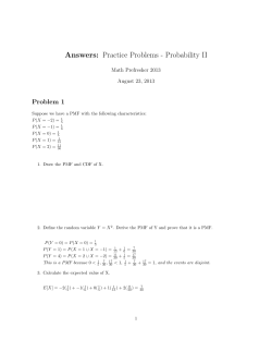 Answers: Practice Problems - Probability II