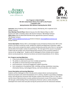 History 102 - Antioch University