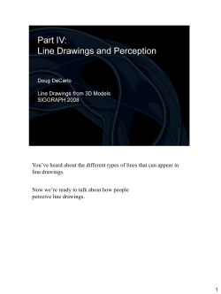 Perception of line drawings