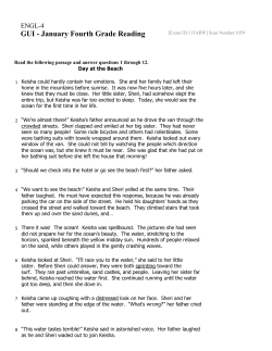 ENGL-4 Exam #0 GUI - January Fourth Grade Reading